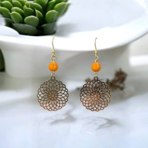 pendantes-orange-rosace