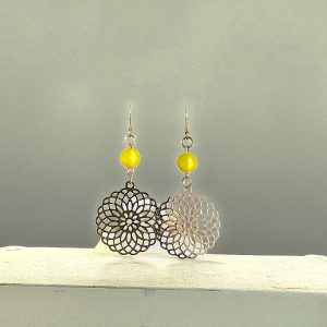 pendantes-jaune-rosace