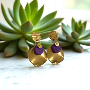 boucles-doreilles-violettes-or