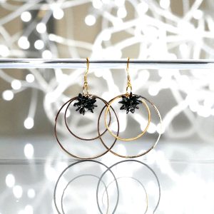 pendantes-noires-petales