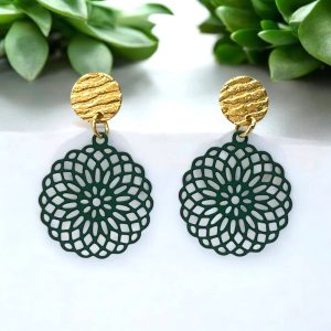 clous-doreilles-rosace-verte