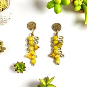 boucles-doreilles-branche-jaune