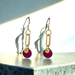 pendantes-maille-fuchsia