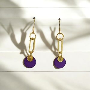 pendantes-maille-violettes