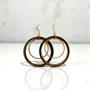 pendantes-cercles-noir-et-dore